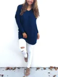 Fashion V-Neck Long Sleeve Women's Sweater