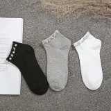 Casual Solid Rivet Ankle Sock