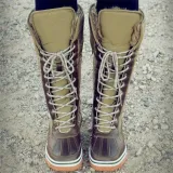 Women Winter Comfy Lace Up Mid-Calf Boots