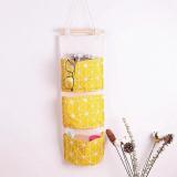 3 Pockets Wall Hanging Bag Linen Closet Organizer
