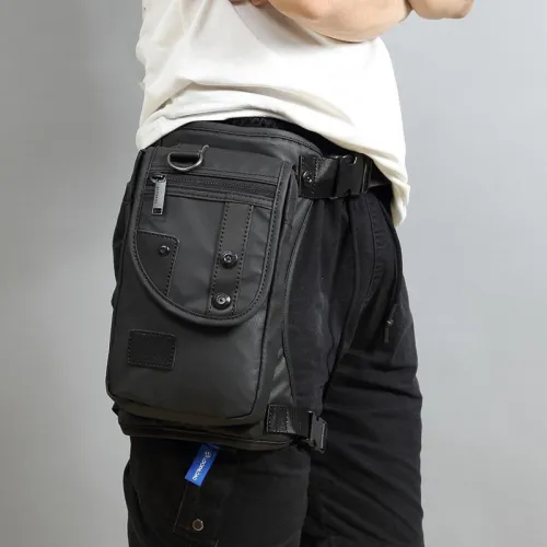 Men Fashion Nylon Waterproof Multi-function Pocket Chest Bag