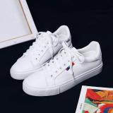 Women's Fashion Casual Solid Color Lace-Up Sneakers
