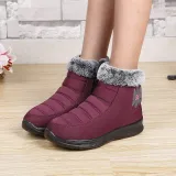 Women Comfy Snow Boot Flat Heel Plus Size Warm Shoes