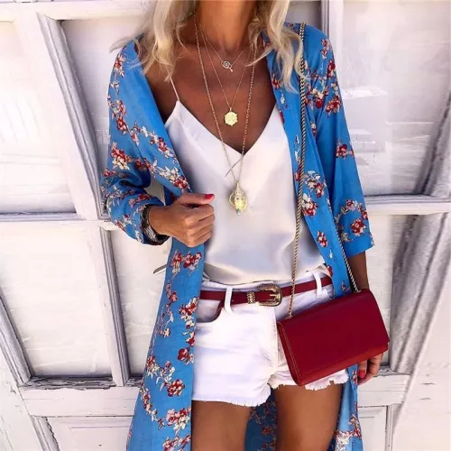 Bohemian Printed Casual Long Sleeve Cardigans