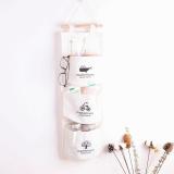3 Pockets Wall Hanging Bag Linen Closet Organizer
