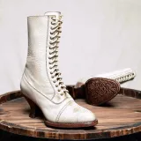 Stiletto Heel Spring/fall Lace-Up Boots