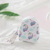 Fashion Cartoon Cute Unicorn Coin Purse Key Bag Data Cable Storage Bag