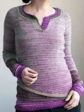 Striped Wool Blend Casual Women's Sweaters