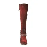Women Vintage Lace Up Boots European Style Bandage Above Knee Boots