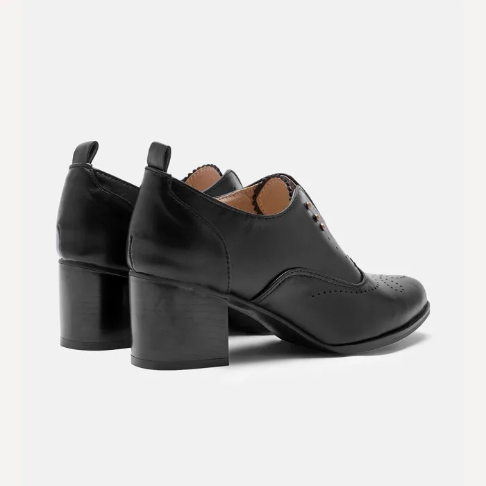 Vintage Slip On Booties Chunky Heel Pu Boots