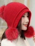 Velvet Thick Warm Knit   Christmas Hats