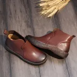 Women Classic Booties Casual Slip On High Quality Shoes