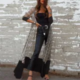 2019 Snake Pattern Printed Split Joint Beach Cardigan