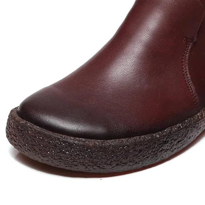 Women Classic Booties Casual Slip On High Quality Shoes