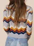 Casual Striped Crew Neck Sweater