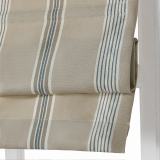 CLORIS Stripe Polyester Cotton Room Darkening Roman Shade
