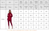 Autumn Solid Plain Cut Out Hoody Shirt and Pants Set