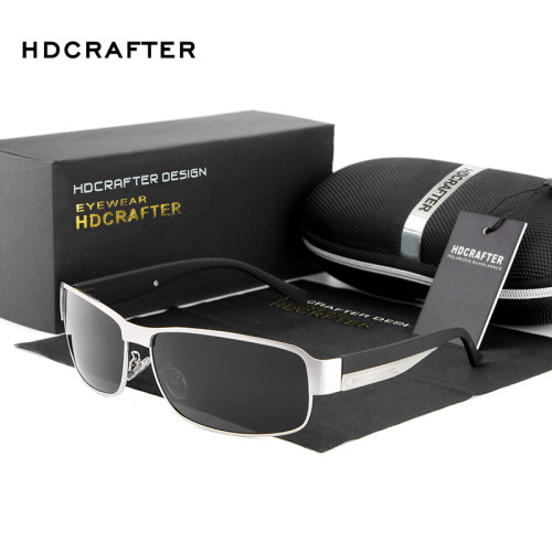 HDCRAFTER Fashion Driving Sun Glasses for Men Polarized sunglasses UV400 Protection Brand Design Eyewear High Quality Oculos