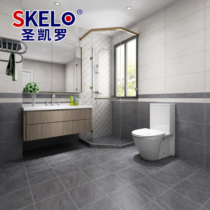 San Carlo simple modern bathroom tiles 300x600 kitchen wall tiles toilet balcony non-slip floor tiles