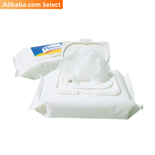 Alibaba select 50pcs in bag 75% Alcohol Wipes Disinfectant Wipes for US/EU market