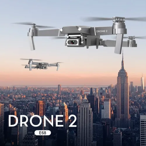 LSRC New E68pro Mini Drone Wide Angle 4K 1080P WiFi FPV Camera Drones Height Holding Mode RC Foldable Quadrotor Dron Toy Gift