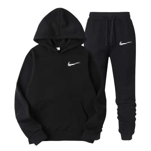 Men's Sportswear Two Piece Set Tracksuit 2020 Fall Winter Fashion Trend Sweatshirts Thick Hoodie