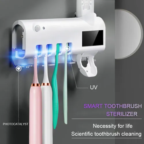 Wall mounted toothbrush sterilizer portable toothbrush uv sterilizer led uv sterilize