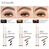 FOCALLURE 4 Fork Liquid Eyebrow Pencil Waterproof Natural Eyebrow  Eye Brow Tint Fork Tip Long Lasting Professional Makeup