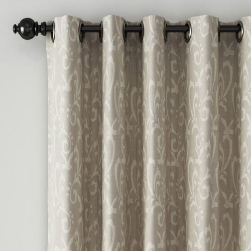 Abstract Print Polyester Linen Curtain Drapery AMY