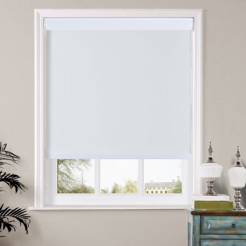 HARLEN Window Roller Shade with Loop Control Roller Shades 100% Blackout For Bath Living Kitchen Dining Room and Office