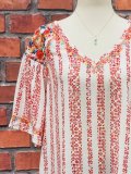 Vintage Printed Floral Cotton-Blend Shirts & Tops