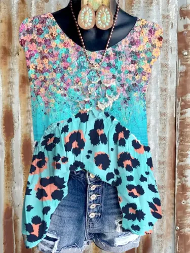 Cold Shoulder Casual Cotton-Blend Shirts & Tops