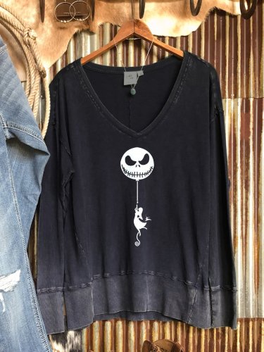 Personalized printed long-sleeved sweater
