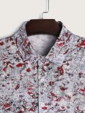 Men's Variegated Print Long Sleeve Shirt