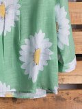 Plus size Floral Long Sleeve Shirts & Tops