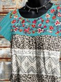 Short Sleeve Crew Neck Vintage Cotton-Blend Shirts & Tops