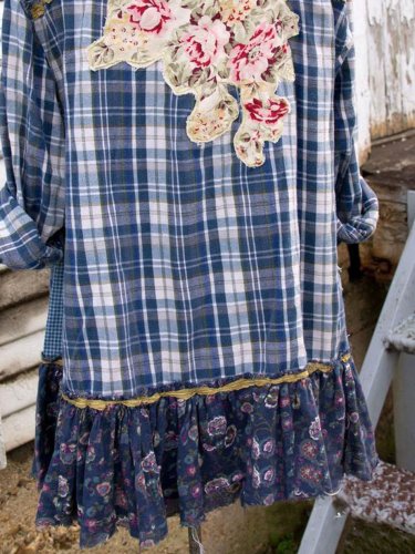Plaid Long Sleeve Shift Shirts & Tops