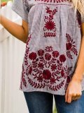 Short Sleeve Crew Neck Printed Shirts & Tops