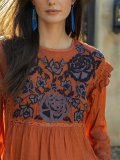 Orange Silk-Blend Shirts & Tops