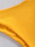 Sunflower Lace Up Backless Bikini