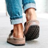 Women Casual Comfy Leather Slip On Sandals