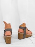 Women Large Size Adjustable Buckle Wedge Casual Sandals