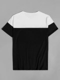Men's Colorblock Stripe Graphic Short Sleeve Tee