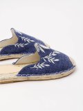 Women Fashion Embroidered Espadrille Flat Slippers Shoes