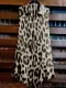 Cotton-Blend Leopard Cold Shoulder Shirts & Tops