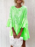 Frill Sleeves Casual Elegant Women Dresses