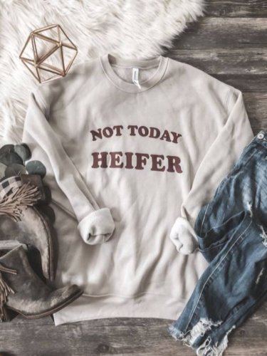 Crew Neck Cotton-Blend Sweatshirt
