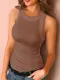 Sleeveless Sheath Casual Vests