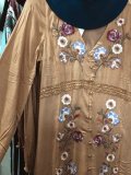 Floral Shift Boho Crew Neck Dresses