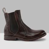 Women's Vintage Low Heel Plus Size Ankle Booties Slip-on Short Chelsea Boots